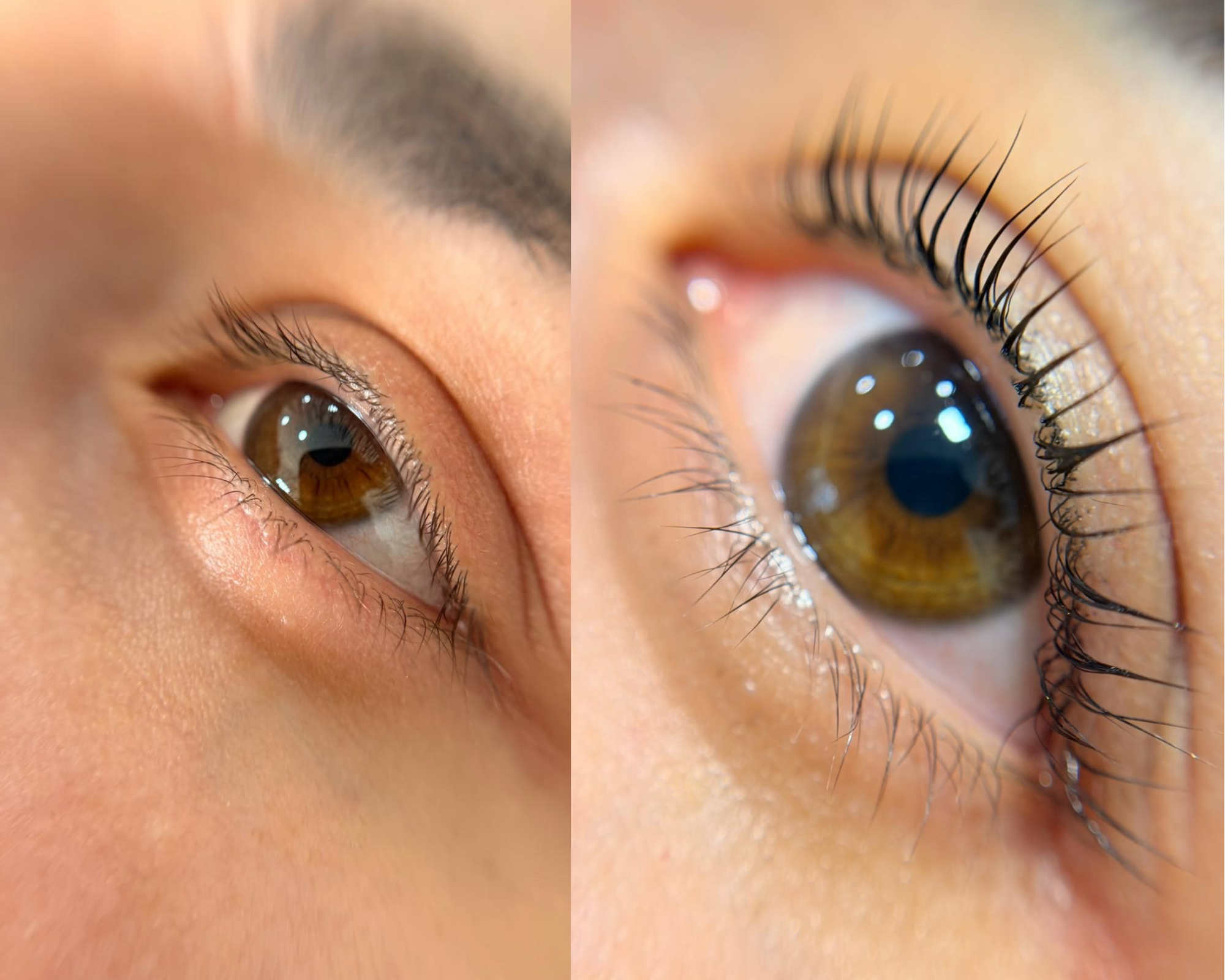 Wimpern Vorher Nachher